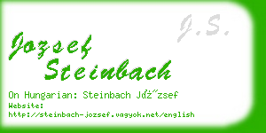 jozsef steinbach business card